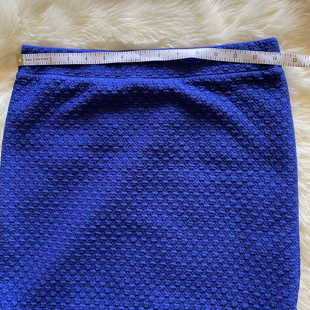 Anthropologie Postage Stamp Blue Skirt - Picture 6 of 8